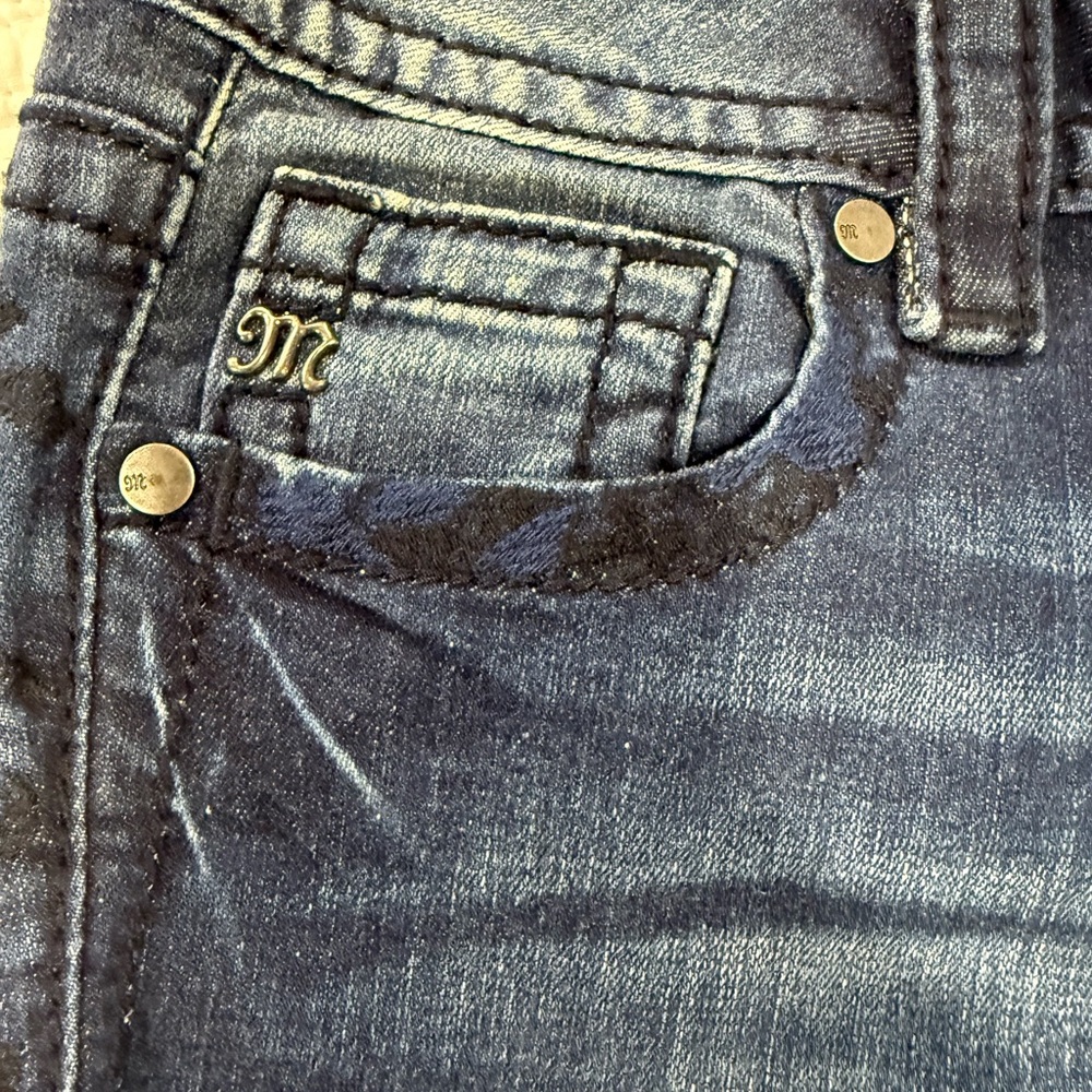 Miss Me Signature Dark Blue Skinny Jeans NWT - Picture 6 of 12